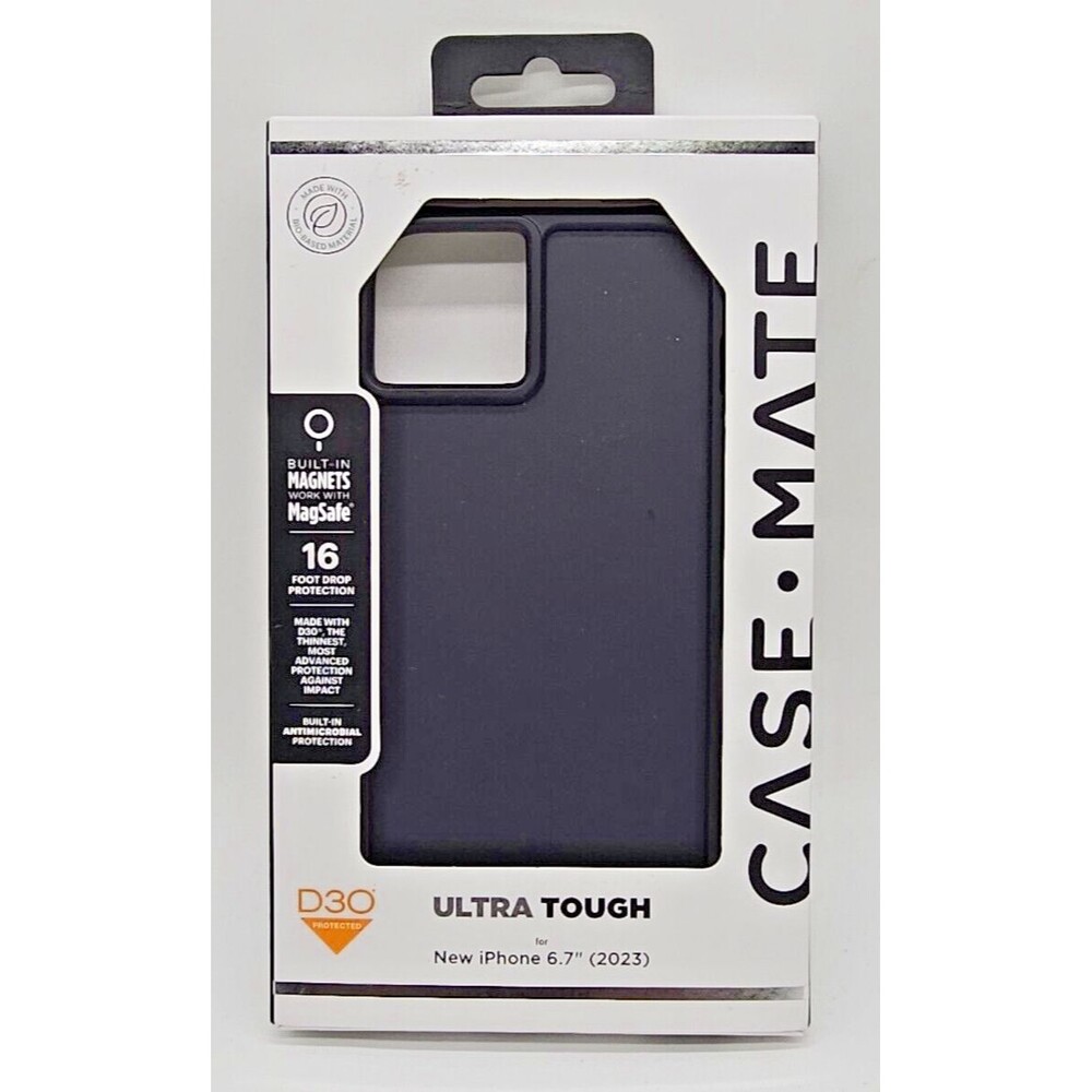 Case-Mate Ultra Tough iPhone 15 Plus 6.7’’ Black [16ft D3O Impact Protect] 2023